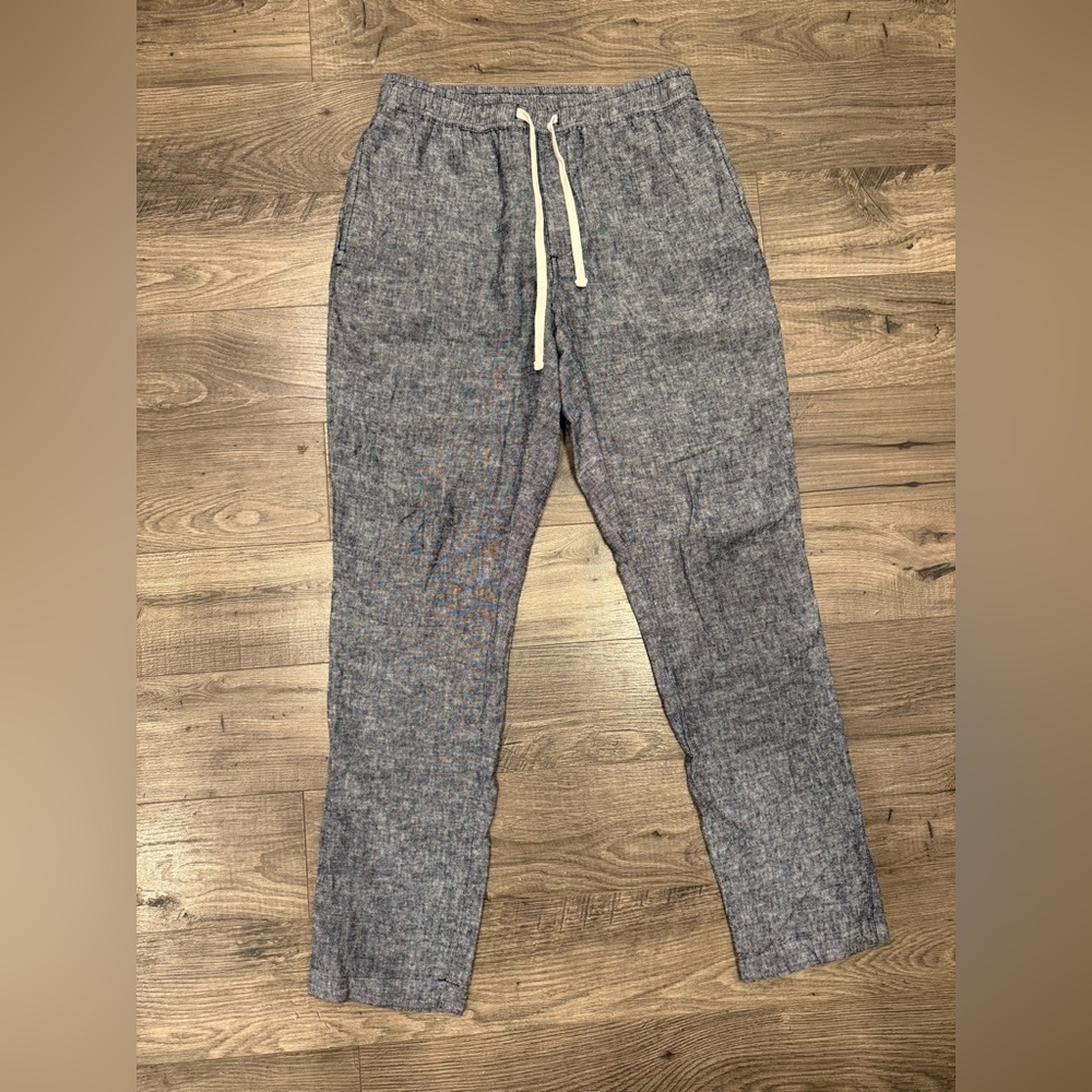J. Crew Blue Heathered Drawstring Chinos 30x30